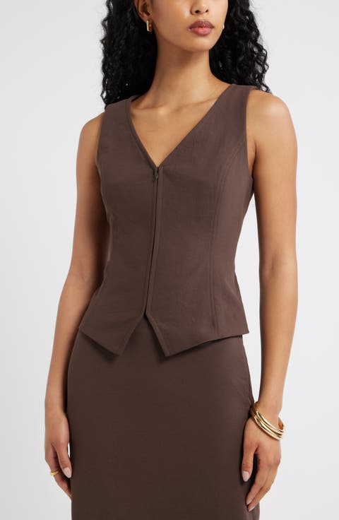Curator Crepe Sleeveless Top