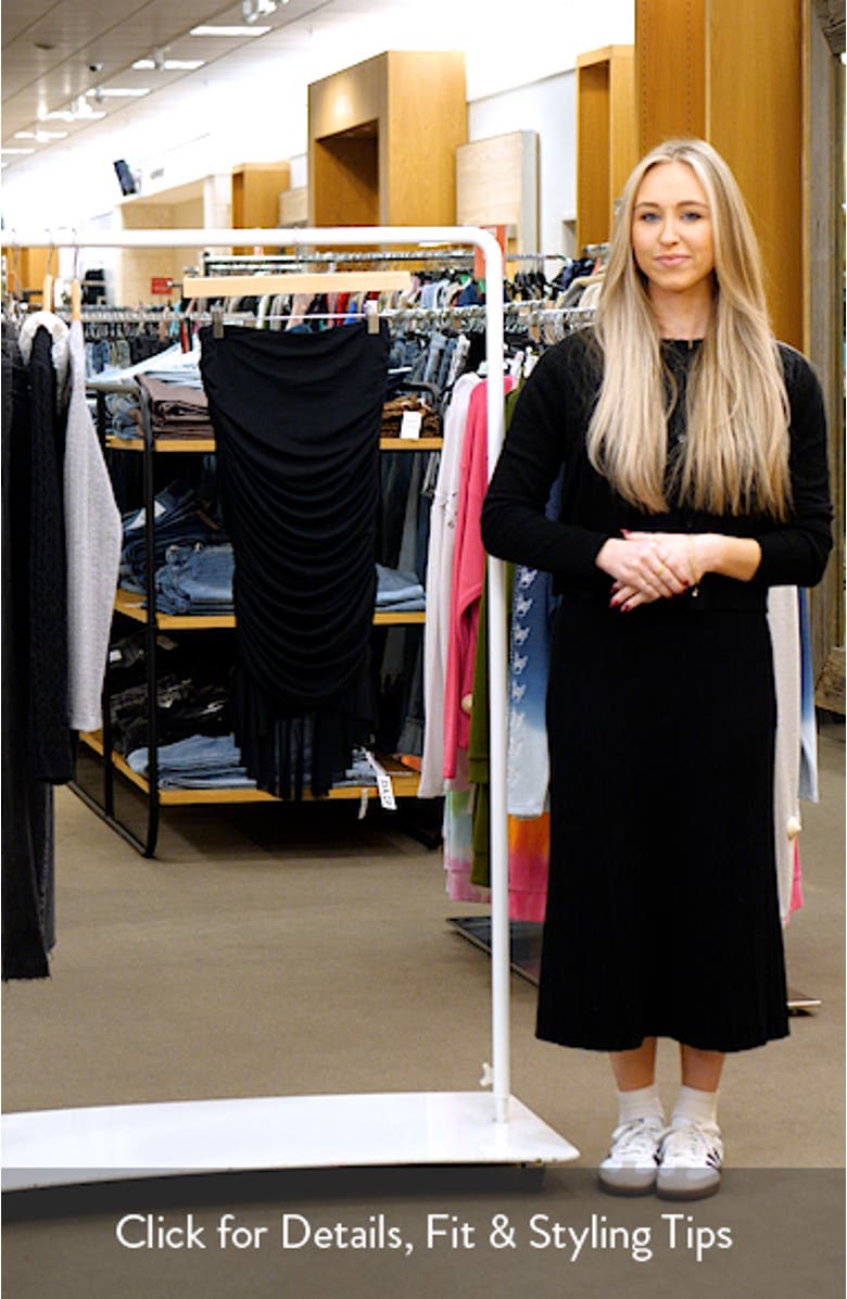 Ronica Ruched Mesh High-Low Skirt, sales video thumbnail