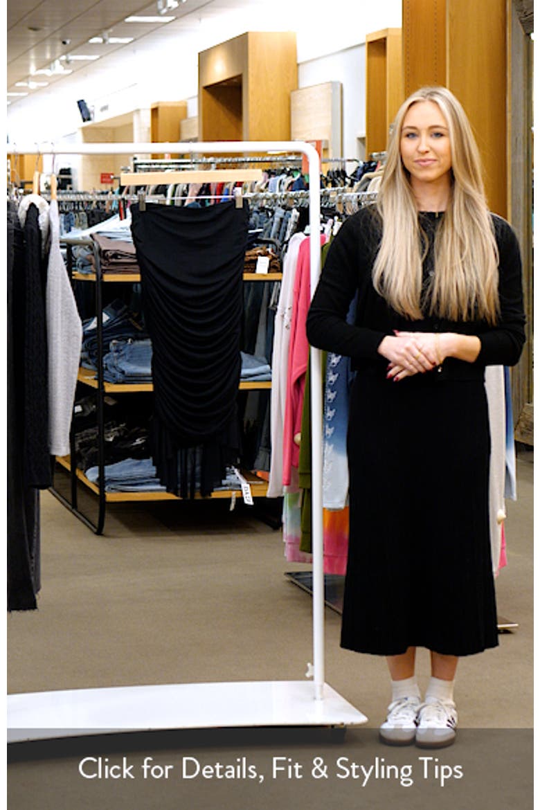 Ronica Ruched Mesh High-Low Skirt video