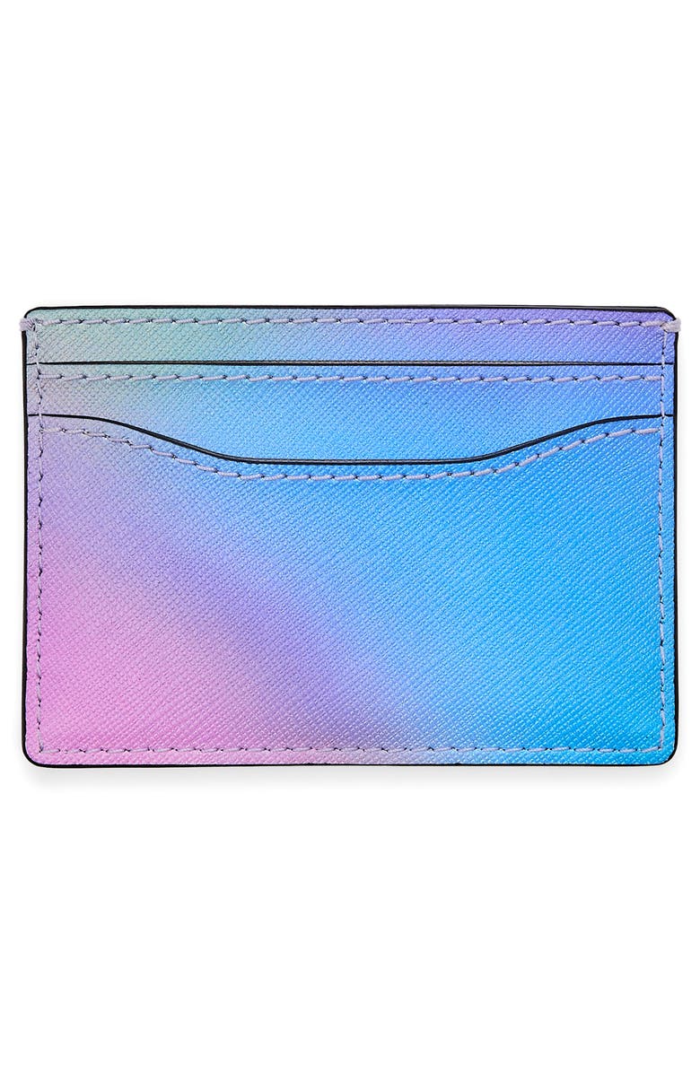 Marc Jacobs The Airbrush Utility Snapshot Card Case, Alternate, color, Blue Multi