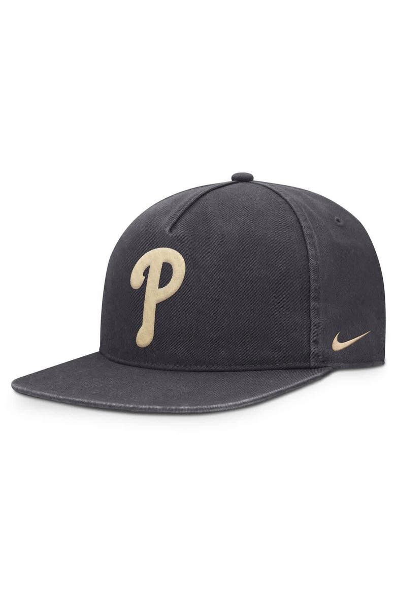 Nike Men's Nike Anthracite Philadelphia Phillies Monotone Pro Adjustable Hat, Alternate, color, Anthracite