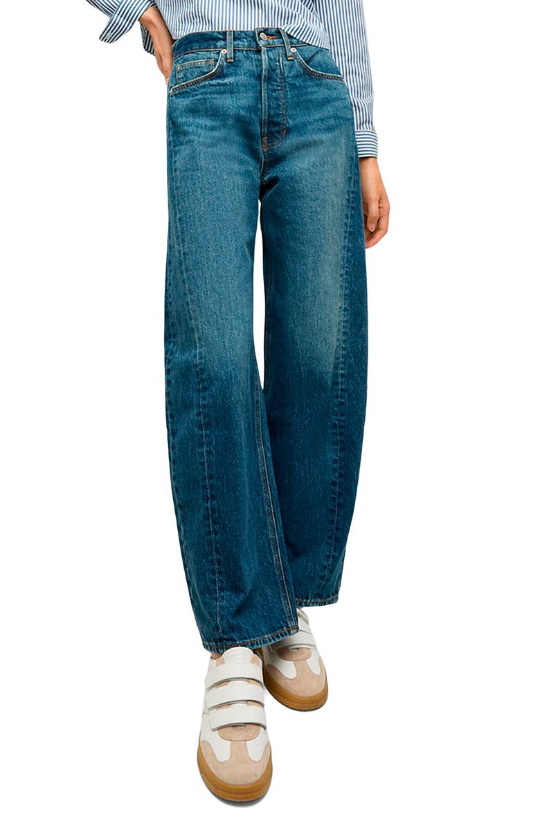 Veronica Beard Ryder Barrel Jeans, Main, color, 
