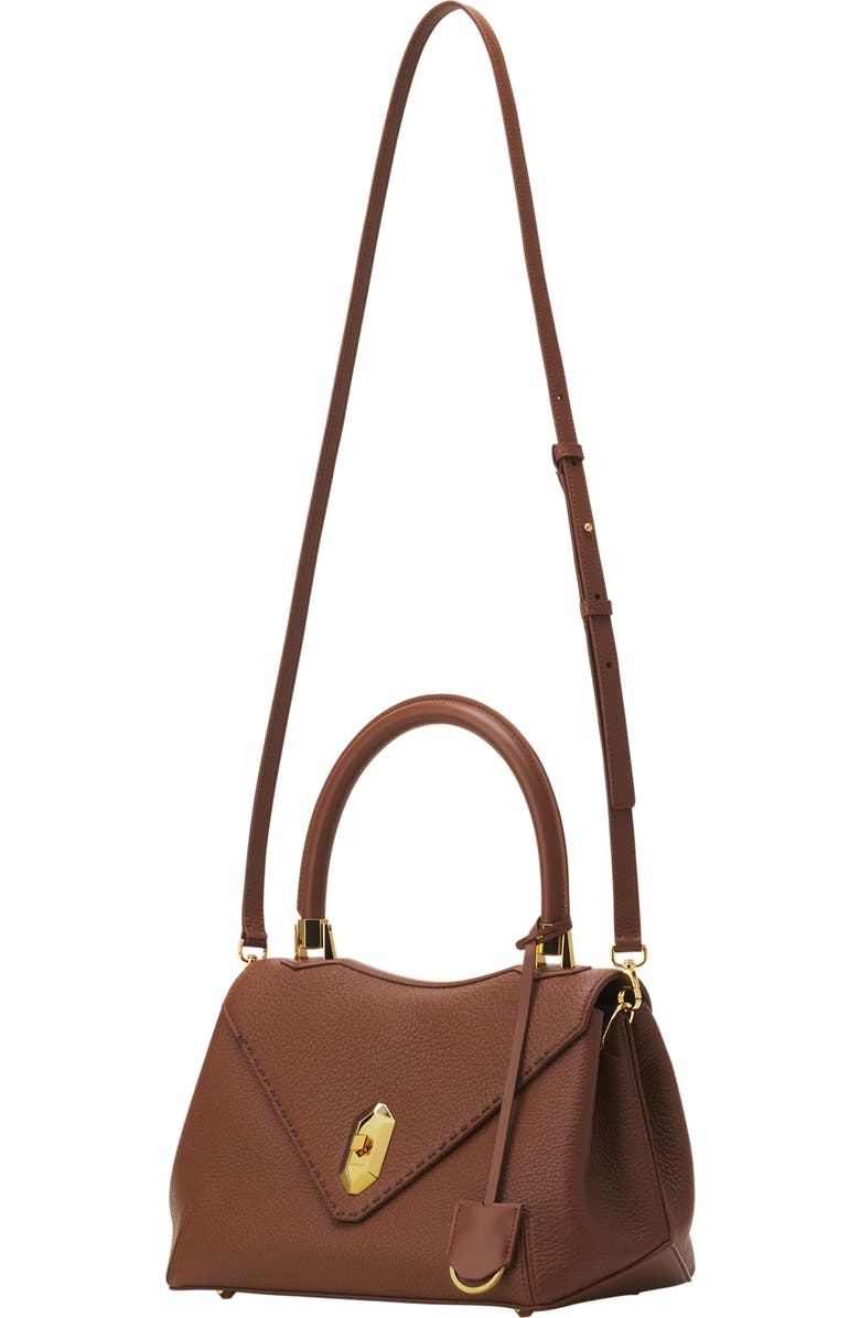 Lanvin Le Confident By Lanvin Leather Bag, Alternate, color, Chestnuts