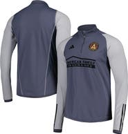adidas Men's adidas Gray Atlanta United FC 2023 On-Field AEROREADY Quarter-Zip Training Top
