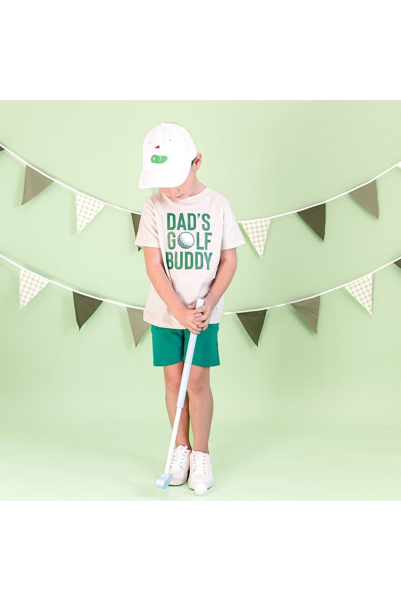 Golf Tee Front Flag Patch Baseball Hat, Alternate, color, White