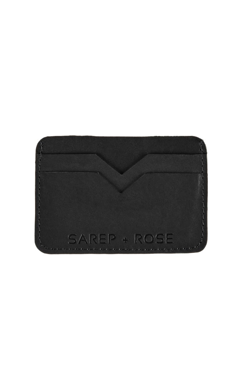 Sarep + Rose 5 compartment card holder wallet, Main, color, Black