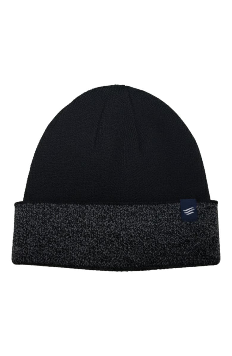 United By Blue The Essential Merino Marled Beanie, Alternate, color, Black
