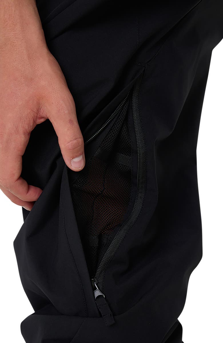 Quiksilver Snow Down Waterproof Cargo Snowboard Pants, Alternate, color, Black