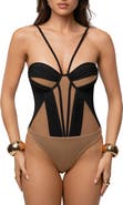 JLUXLABEL Illusion Contrast Bodysuit