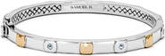 SAMUEL B. Semiprecious Stone Two-Tone Bangle Bracelet
