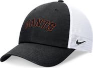 Nike Men's Nike Black San Francisco Giants Evergreen Wordmark Trucker Adjustable Hat