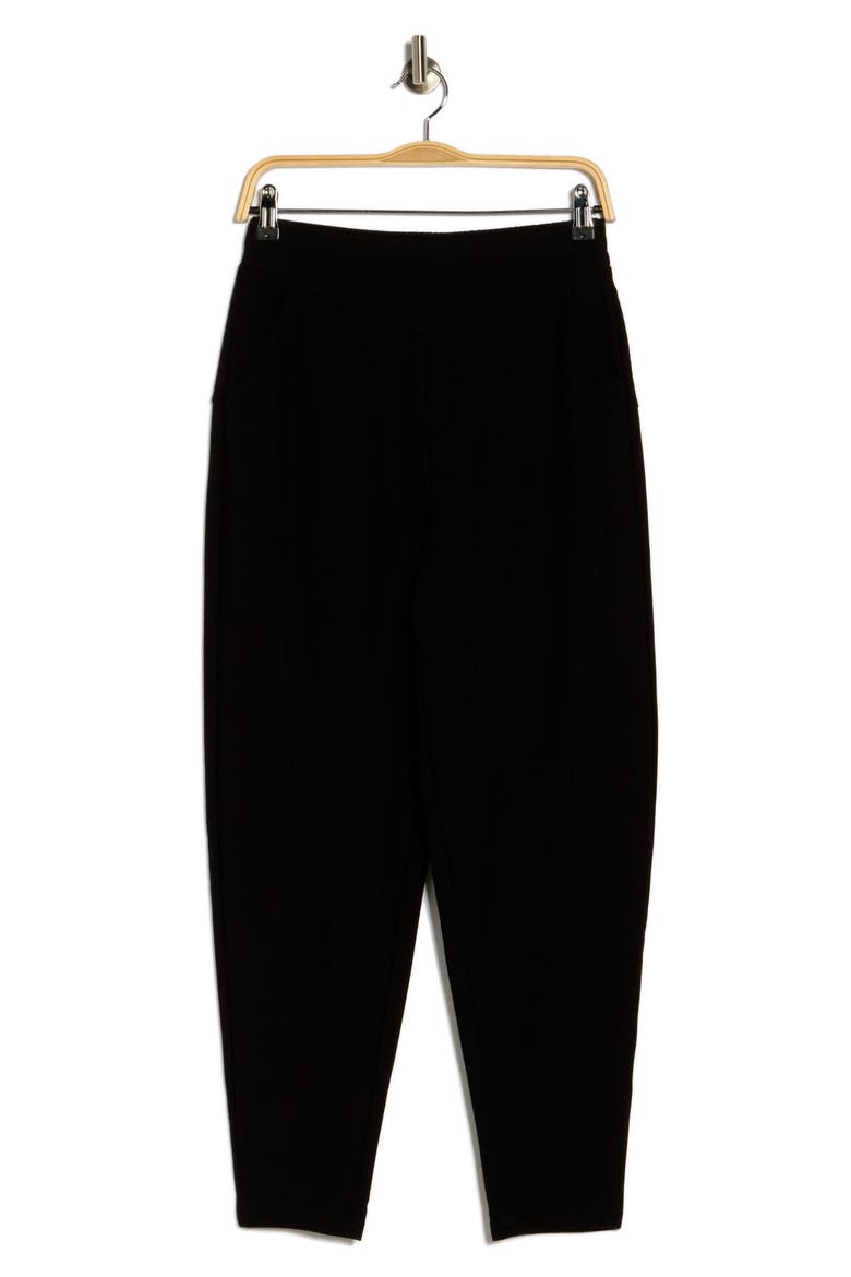 Pull-On Tapered Leg Pants, Alternate, color, BLACK