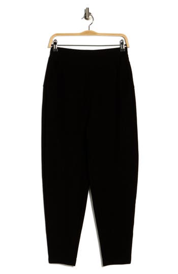 Patrizia Luca Pull-on Tapered Leg Pants In Black