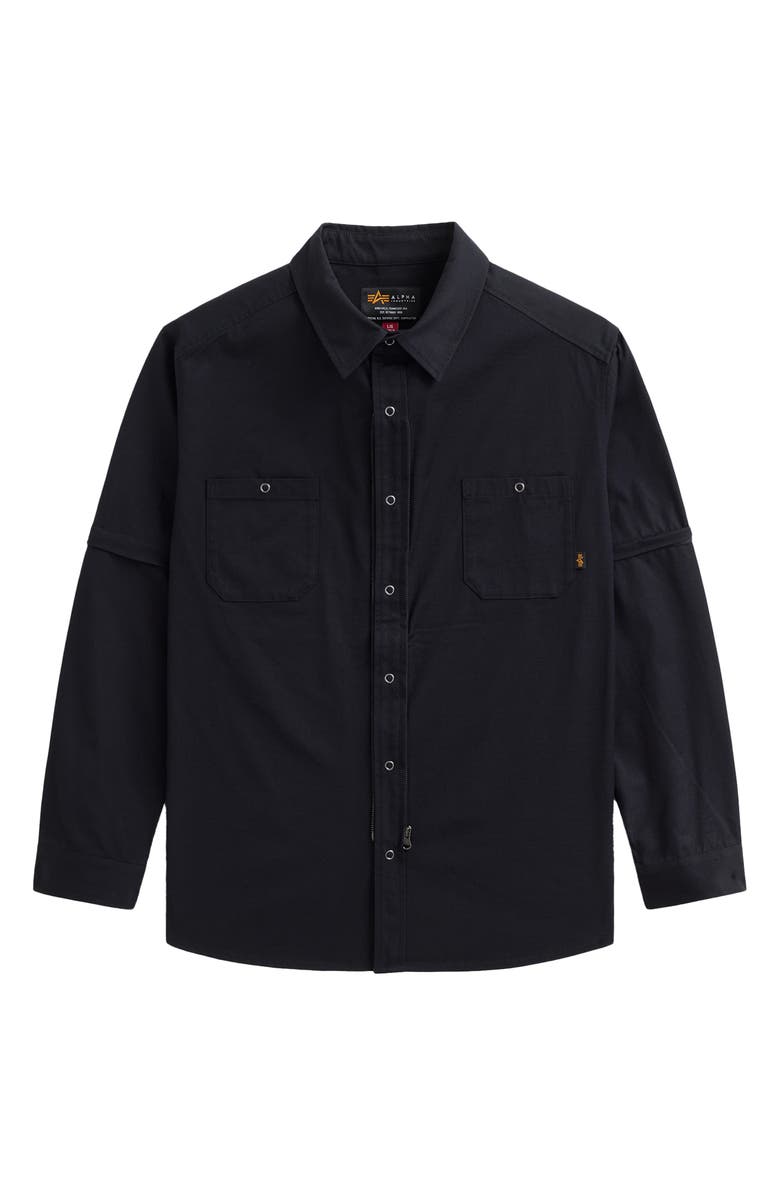Alpha Industries C-1 Mod Convertible Shirt Jacket, Alternate, color,
