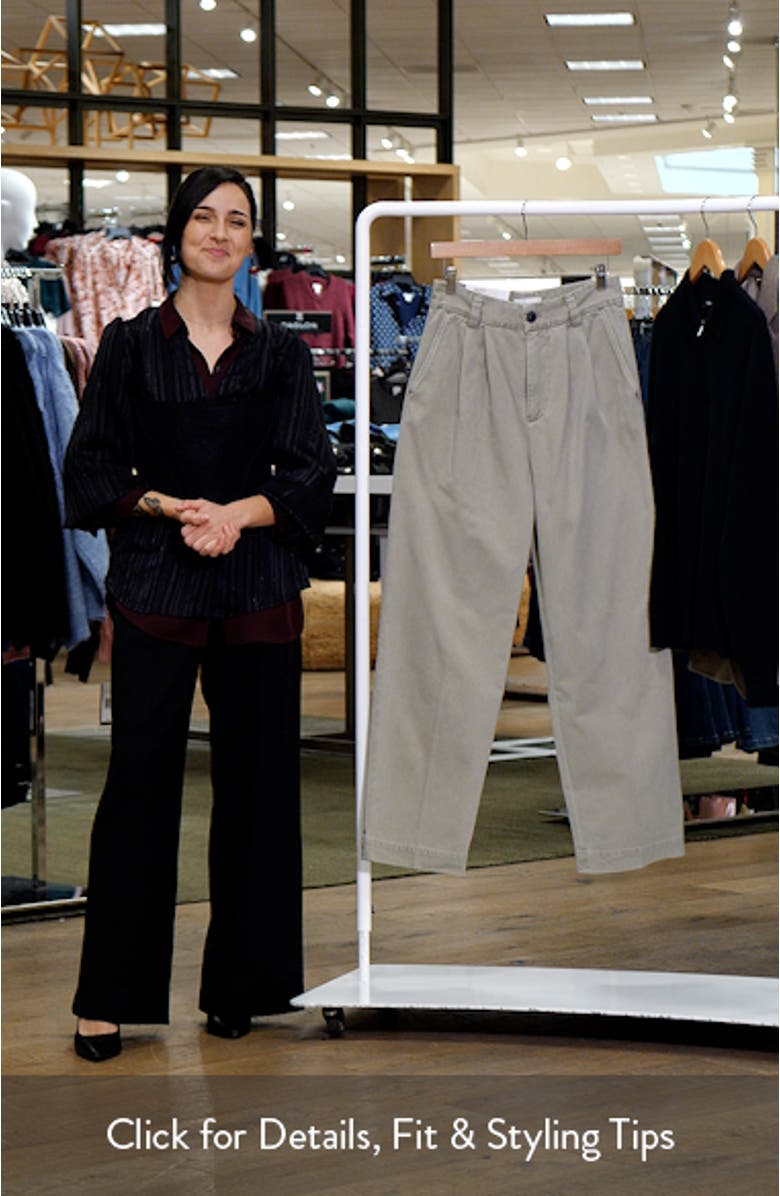 Slater Pleated Wide Leg Pants, sales video thumbnail