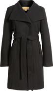 Michael Kors Belted Coat with Oversize Collar