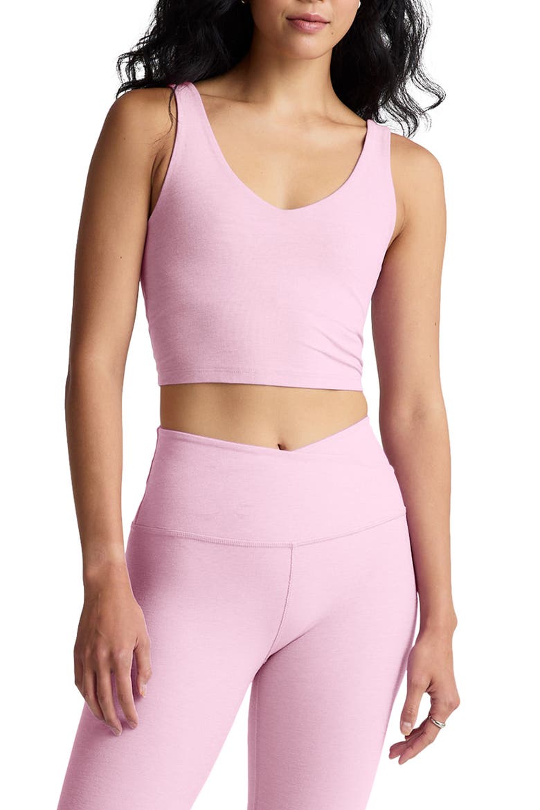 Good Day Space Dye Crop Tank, Main, color, FROSTY PINK HEATHER