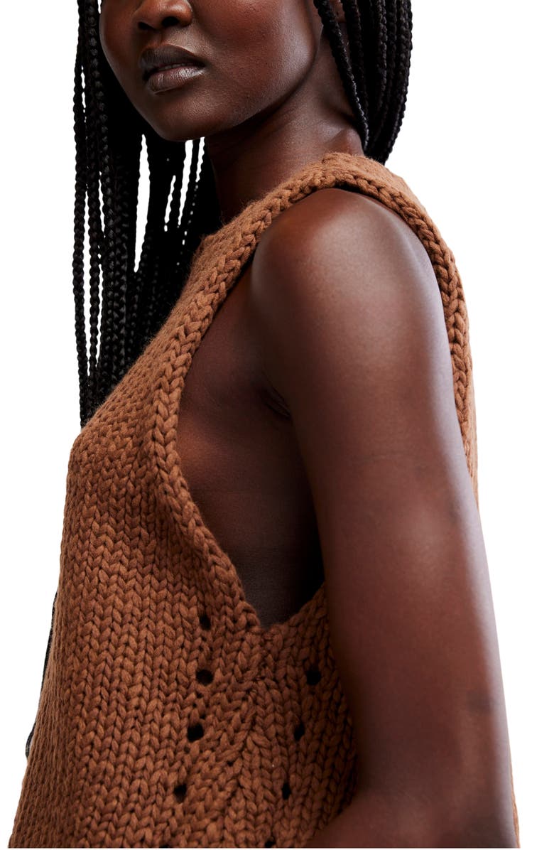 Free People Opal Sweater Tank, Alternate, color, Emperador