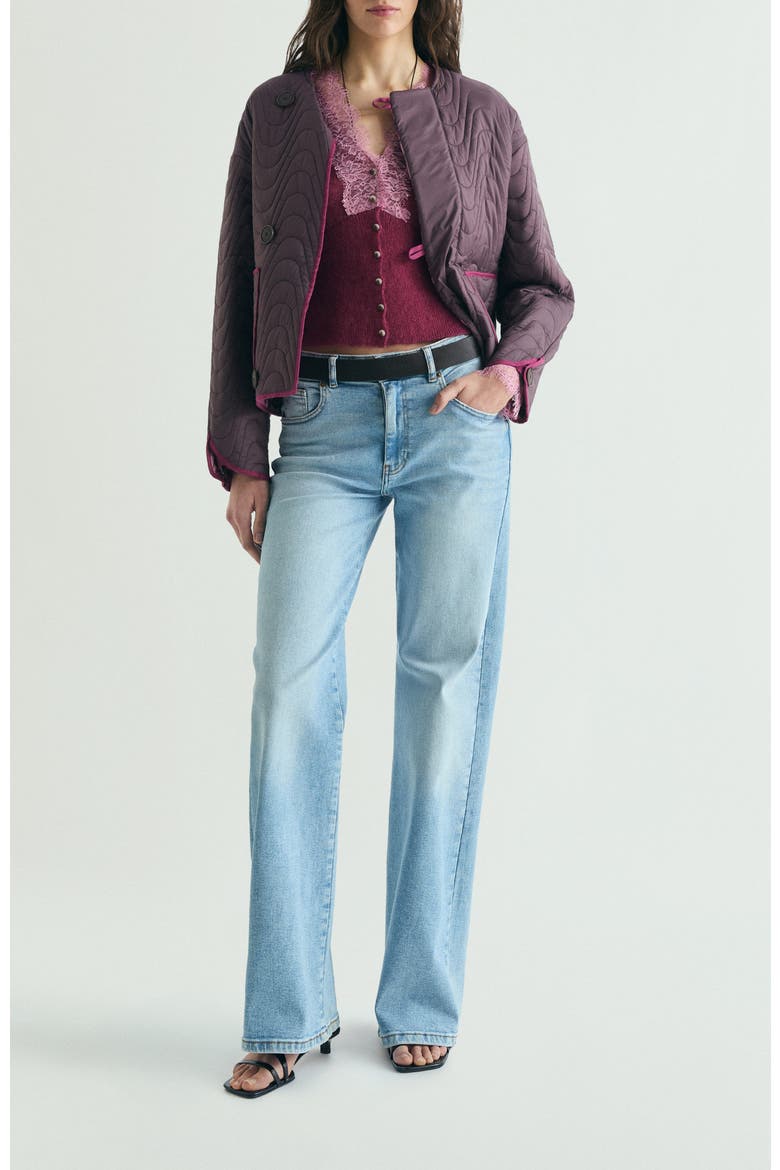 Reversible Padded Jacket, Alternate, color, Mauve