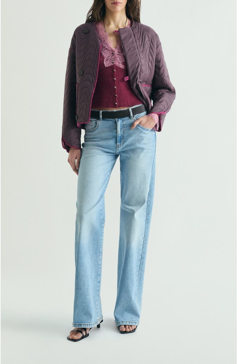 Scalpers Reversible Padded Jacket, Alternate, color, Mauve