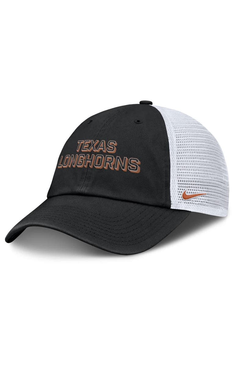 Nike Men's Nike Black Texas Longhorns 2025 Gameday On-Field Club Adjustable Trucker Hat, Main, color, Black