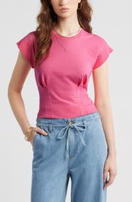 Treasure & Bond Pintuck Cotton T-Shirt
