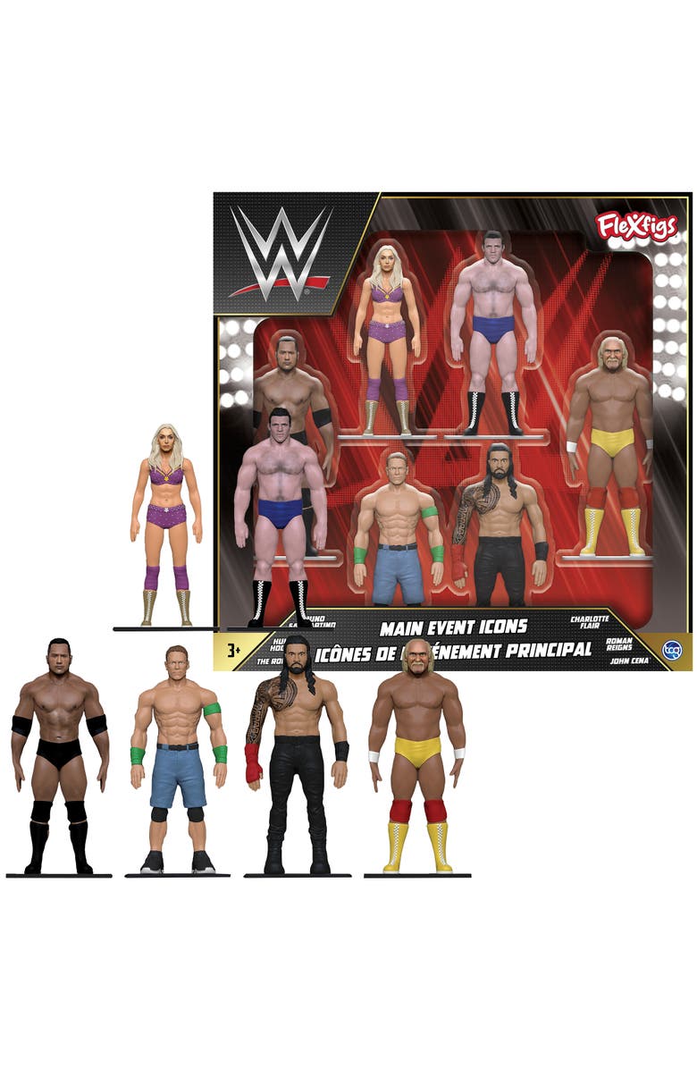 FleXfigs Wwe Icons Deluxe Pack 6 Characters, Alternate, color, 