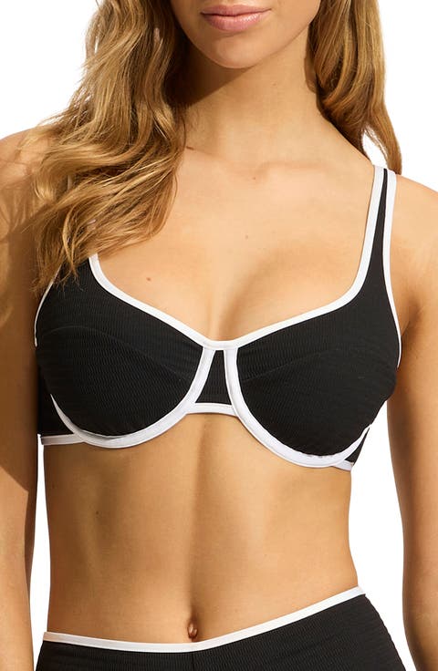 Beach Bound Colorblock Underwire Bikini Top