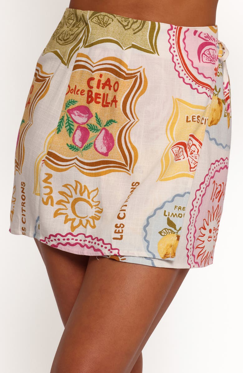 Petal & Pup Siena Wrap Miniskirt, Alternate, color, Bella