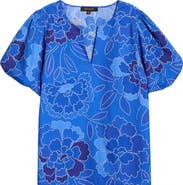 SUGARLIPS Adi Maris Floral Cotton Poplin Top
