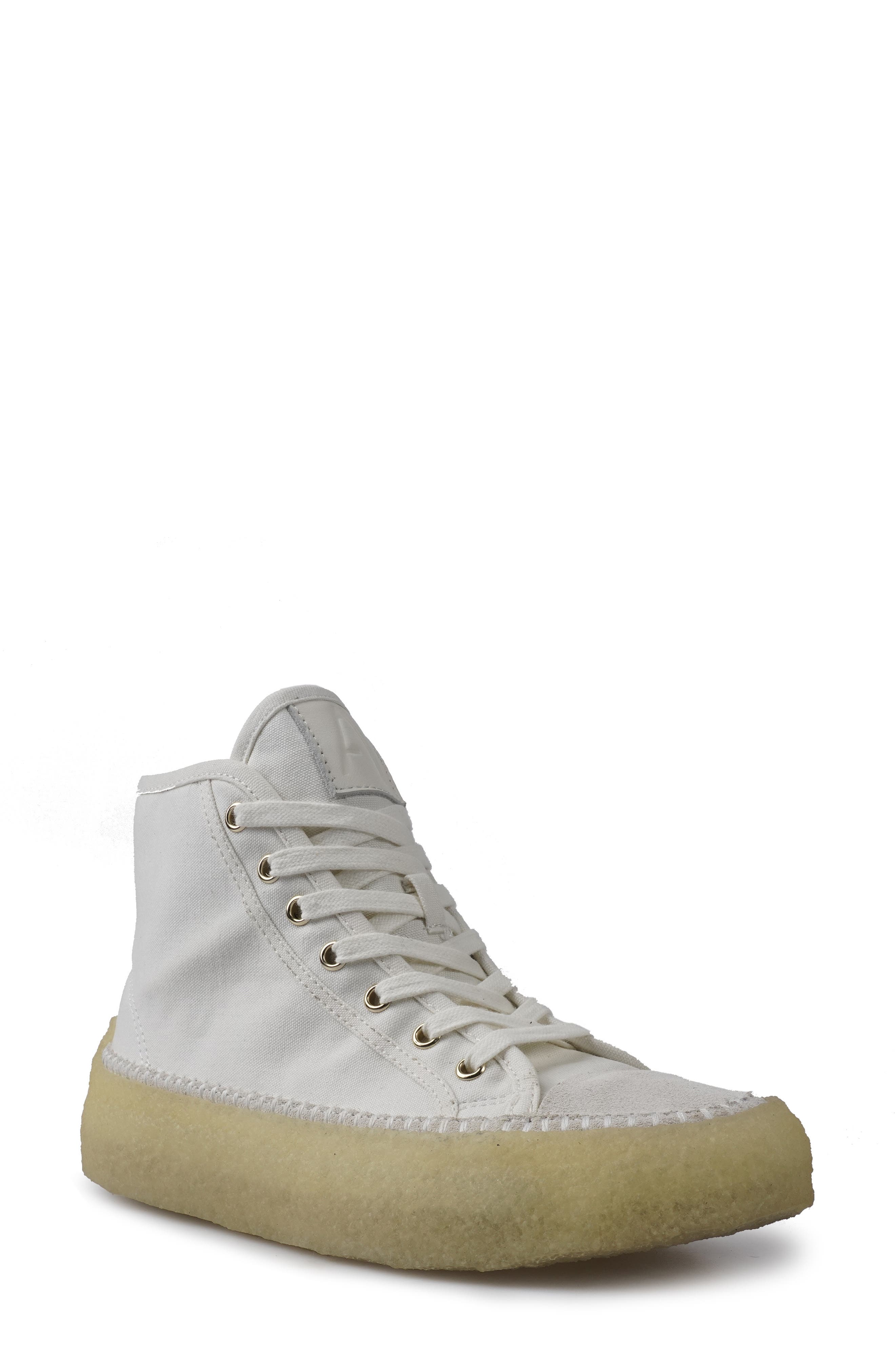Artisan Crafted By Zigi Camena High Top Sneaker, Main, color, White Canvas