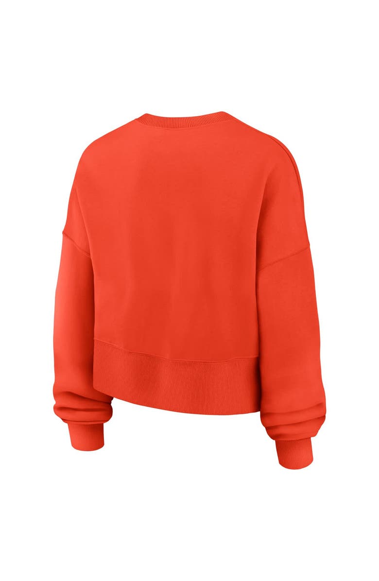 Nike Women's Nike Orange Baltimore Orioles Oversized High Hip Pullover Sweatshirt, Alternate, color, 