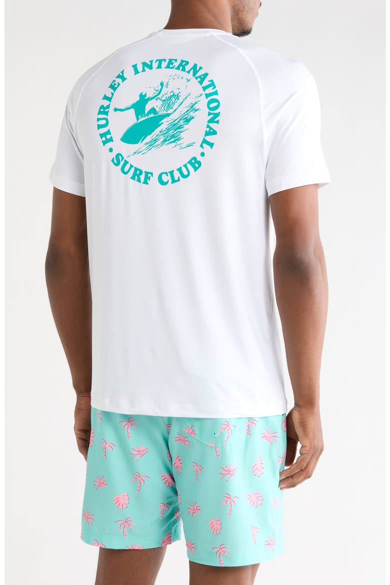 Surf Club Short Sleeve Swim T-Shirt, Alternate, color, WHITE TRADITIONAL
