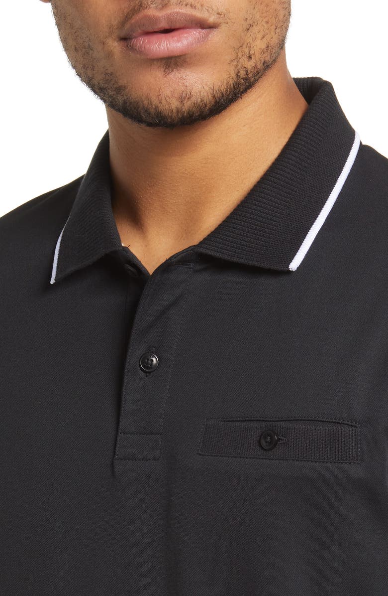Ted Baker London Galton Tipped Cotton Blend Polo, Alternate, color,