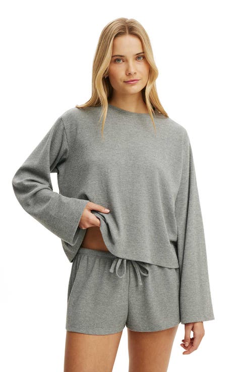 Women's Super Soft Waffle Long Sleeve Top