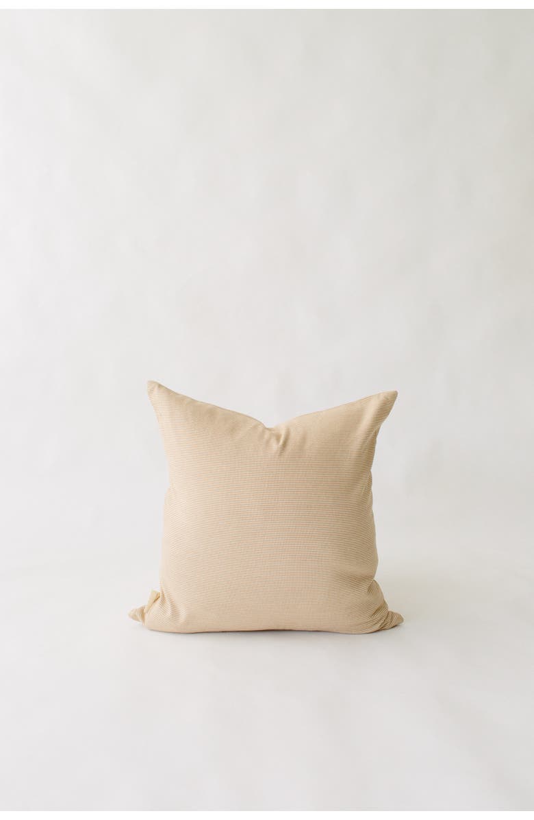 Loom Imports Pinstripe Pillow, Alternate, color, Ivory