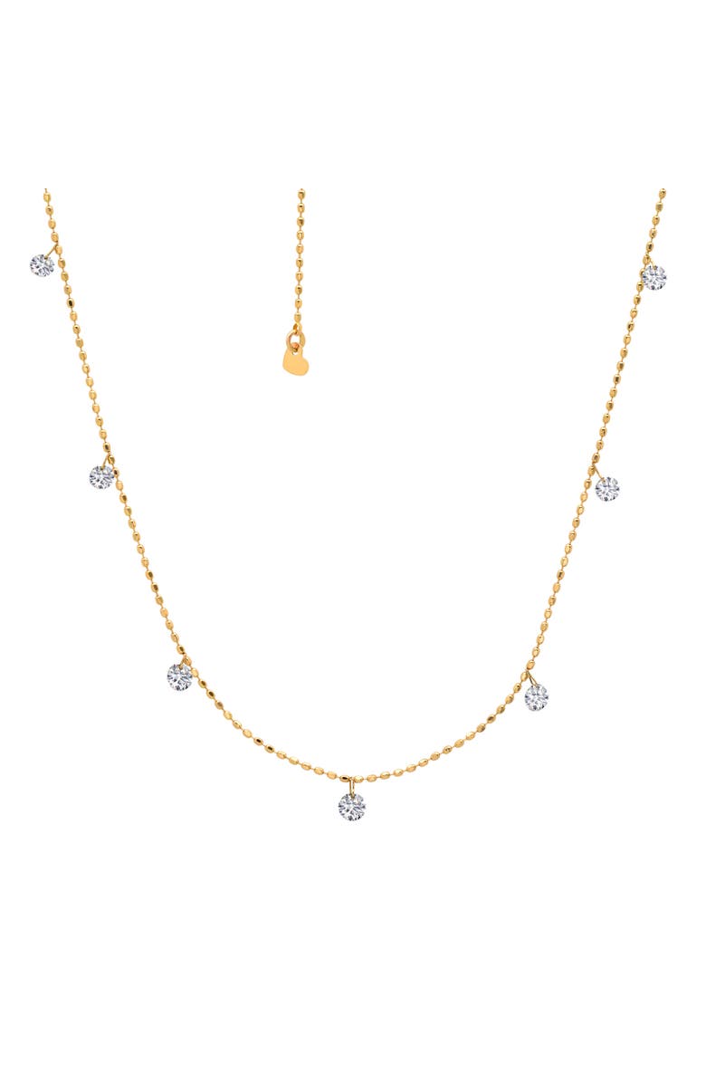 Graziela Tiny Floating Necklace in Yellow, Main, color, Yellow Gold