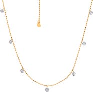 Graziela Tiny Floating Necklace in Yellow