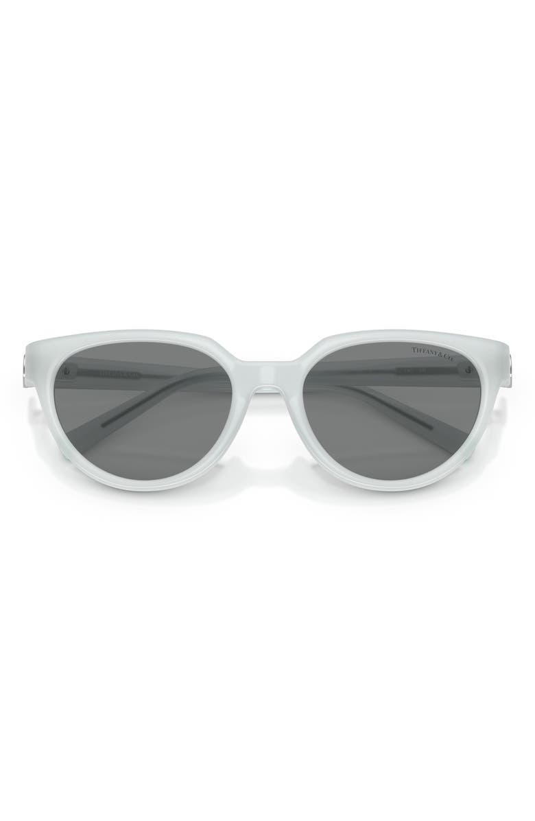 Tiffany & Co. 55mm Gradient Cat Eye Sunglasses, Alternate, color, Opal Diamond / Dark Grey