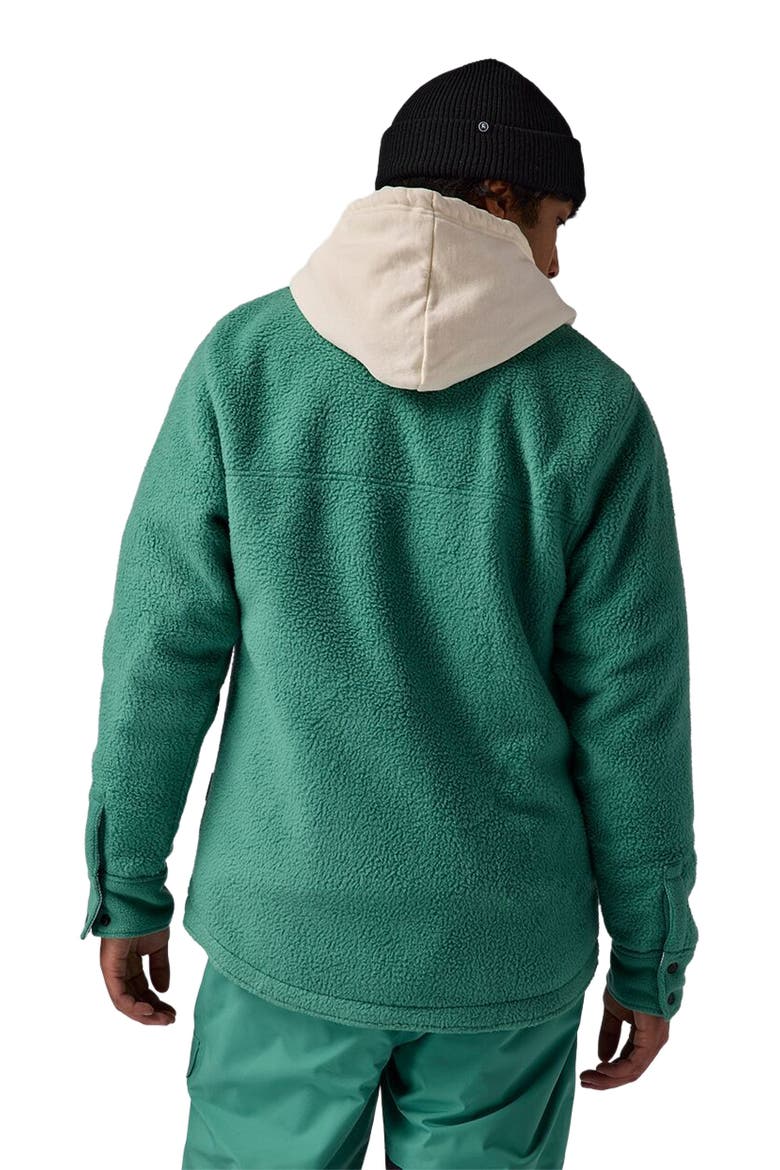 Wander Pile-Fleece Shirt Jacket- Men's, Alternate, color, Gearhead Green
