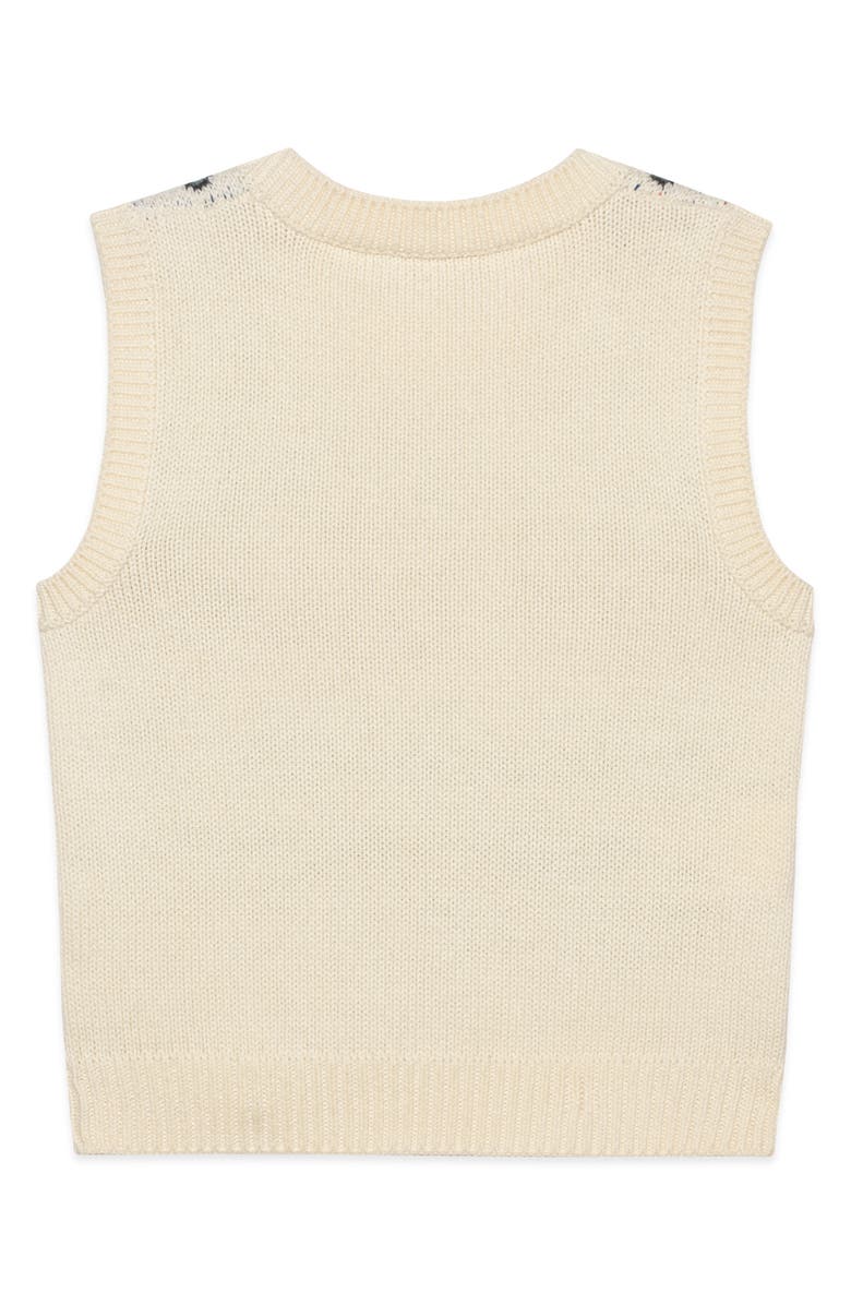 Gucci Fruit Pattern Wool & Cotton Vest, Alternate, color, 