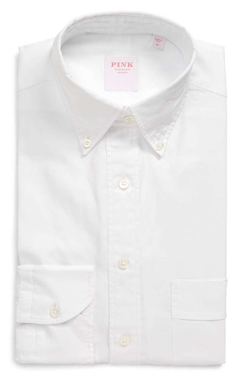 Thomas Pink Weekend Trim Fit Oxford Button-Down Shirt, Main, color,
