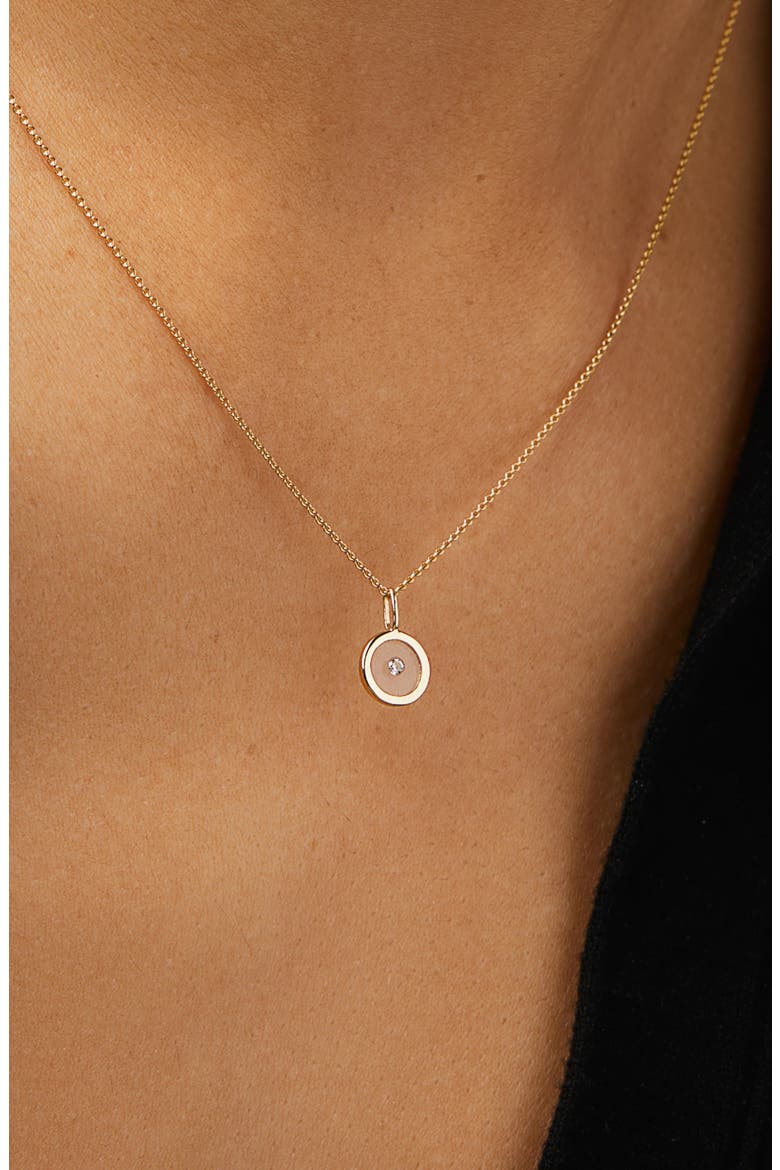 Floating Diamond Necklace, Alternate, color, Gold