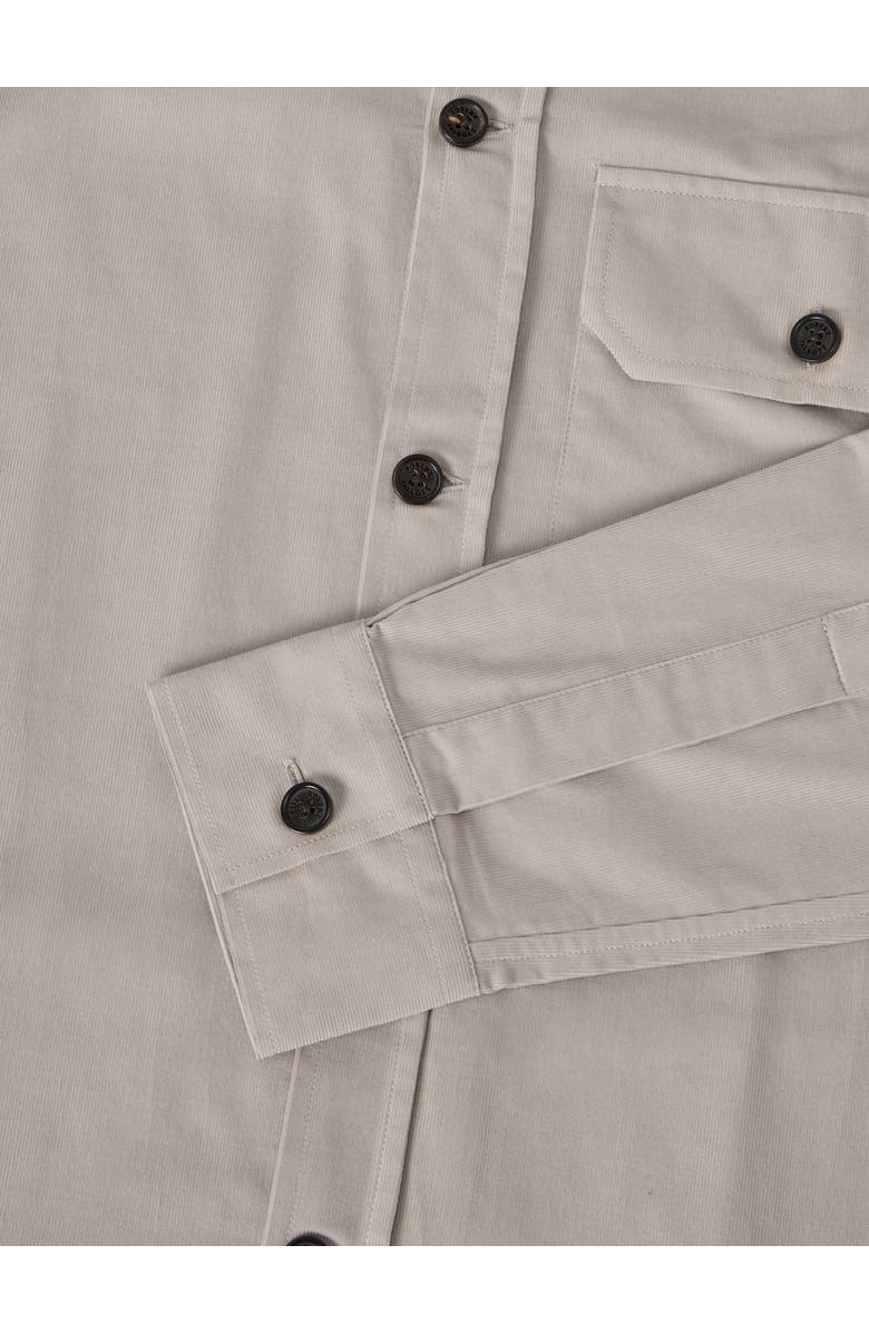 Robert Talbott Burton Pinwale Corduroy Shirt Jacket, Alternate, color, Light Gray