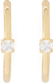 Kate Spade New York cubic zirconia hoop earrings