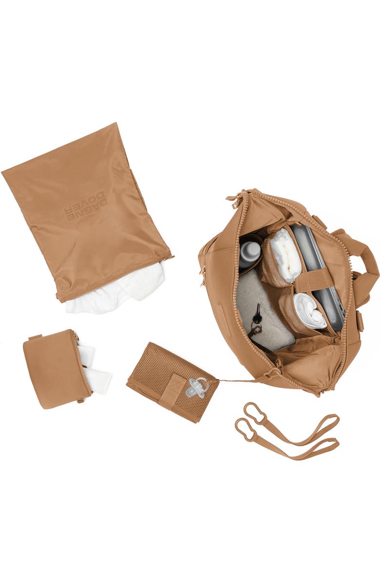 Dagne Dover Indi Large Water Resistant Scuba Knit Diaper Backpack, Alternate, color, Camel