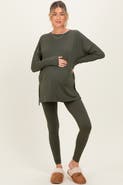 PinkBlush Brushed Knit Oversized Top and Legging Set