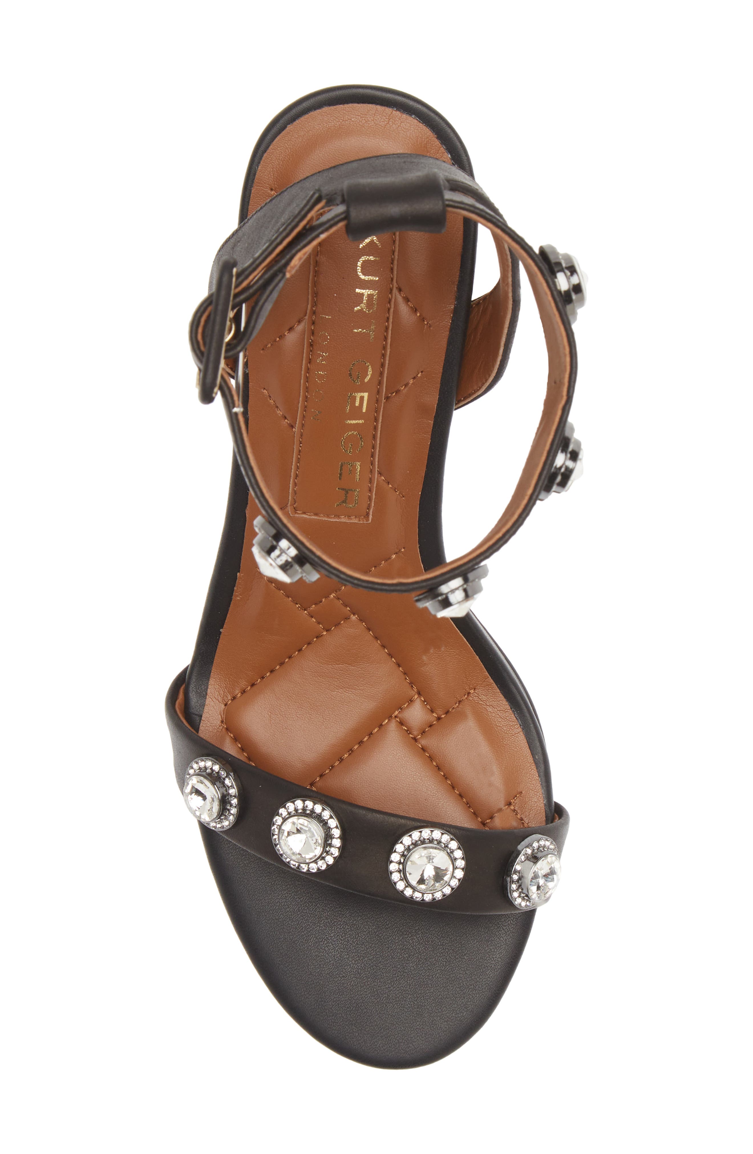 Kurt Geiger London Octavia Crystal Ankle Strap Sandal, Alternate, color, 