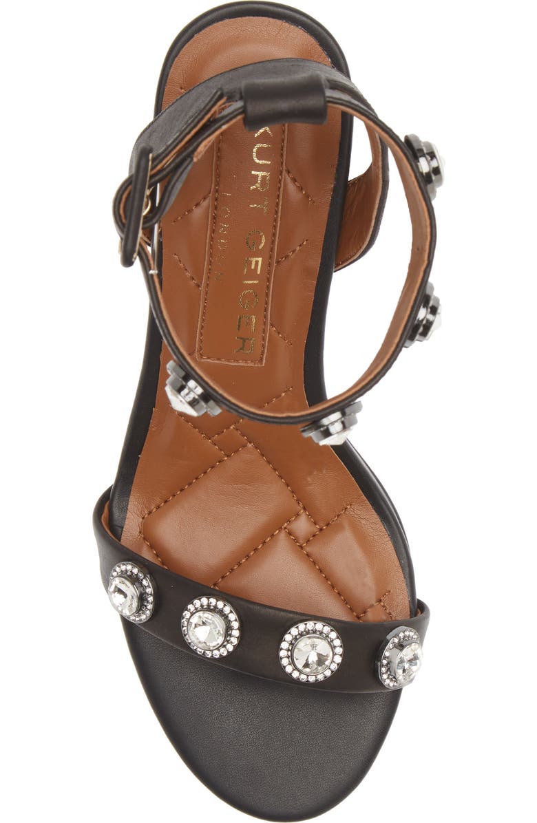 Kurt Geiger London Octavia Crystal Ankle Strap Sandal, Alternate, color,