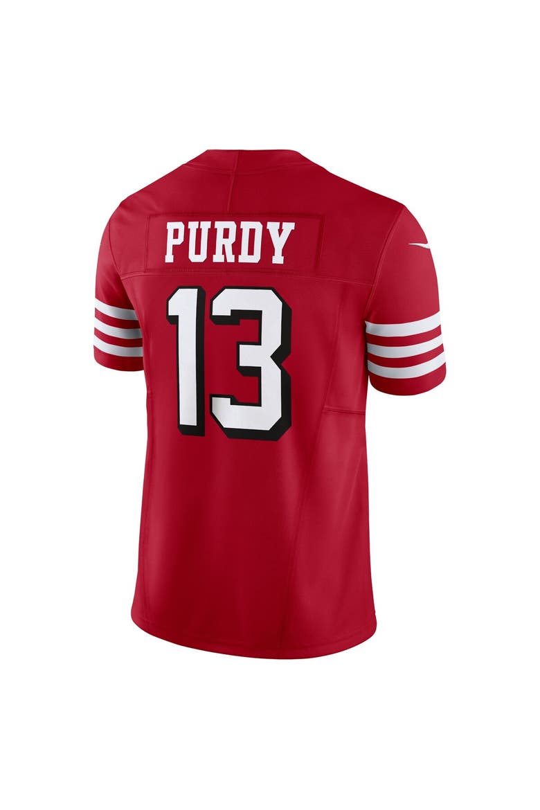 Men's Nike Brock Purdy Scarlet San Francisco 49ers Vapor F.U.S.E. Limited Jersey, Alternate, color, Scarlet